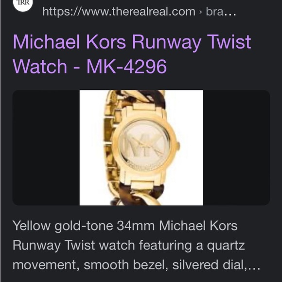 Michael Kors bracelet watch